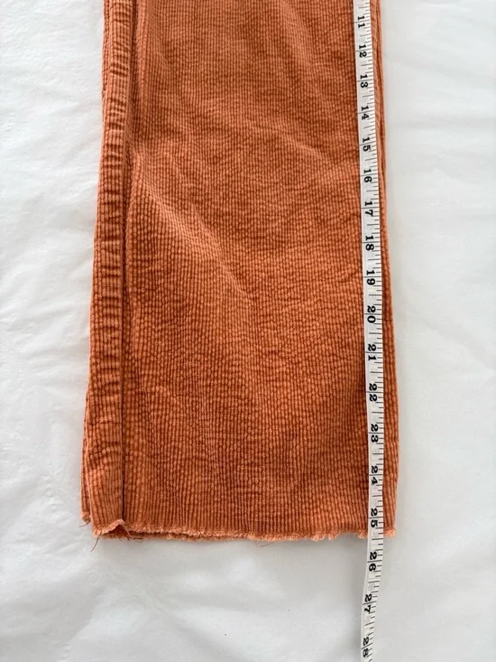 KanCan Retail $90 90s Cropped Wide Leg Corduroy Cargo Pants Sz 24 Sherry - Picture 14 of 14